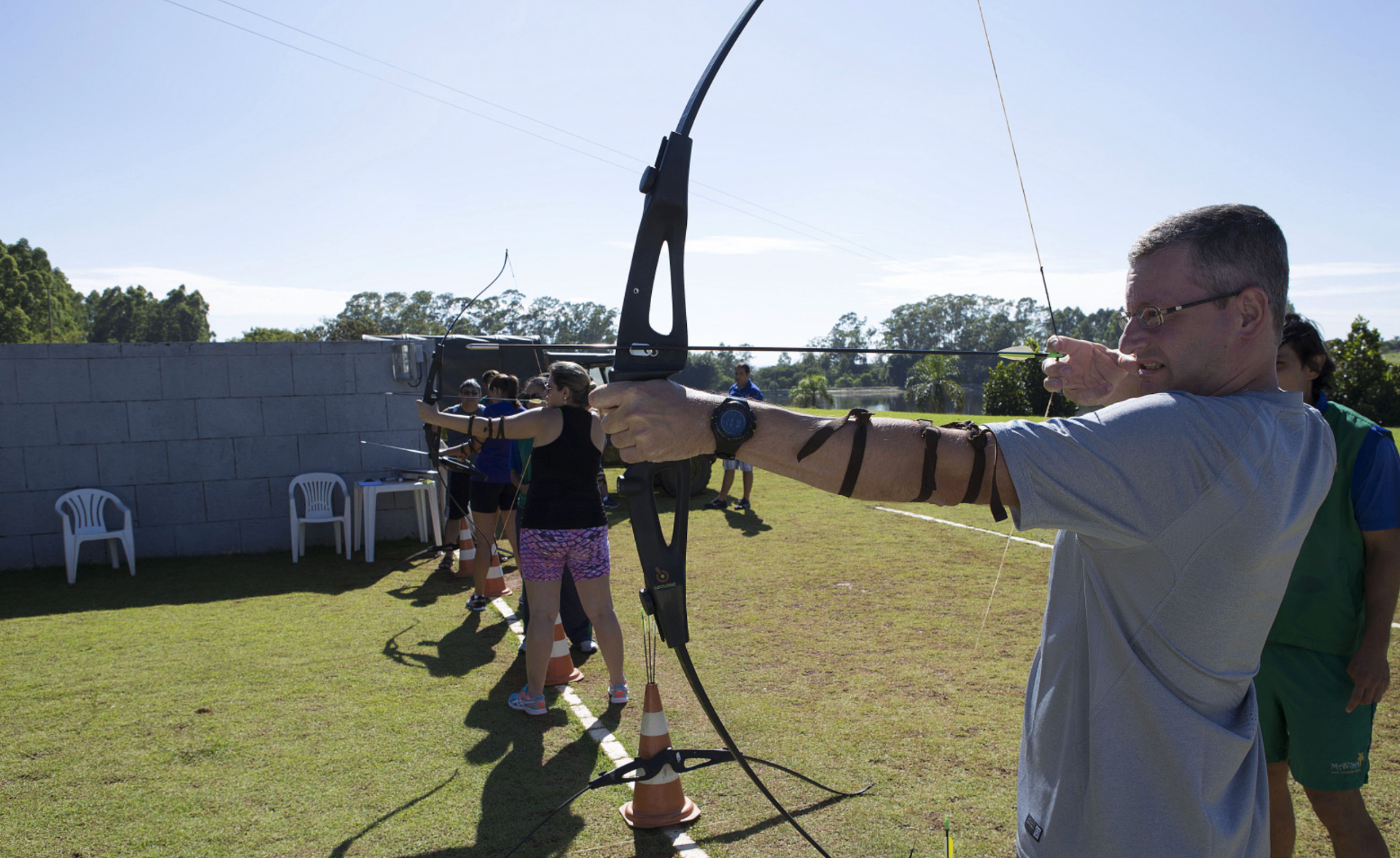 Foco com arco e flecha