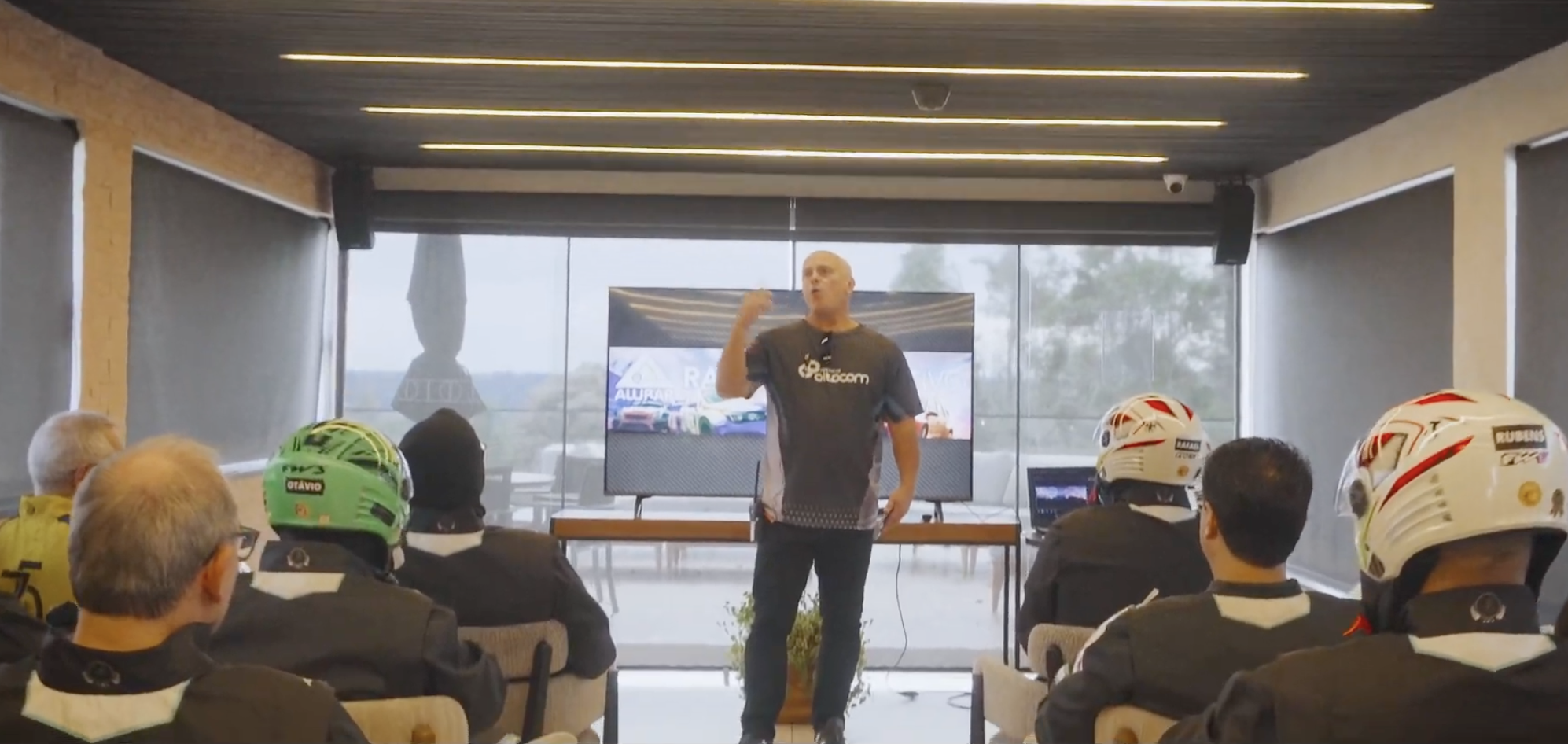 Palestrante em evento corporativo