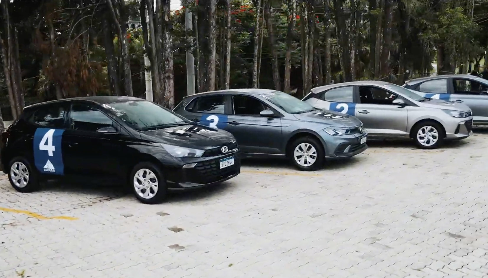 Rally Corporativo - carros identificados