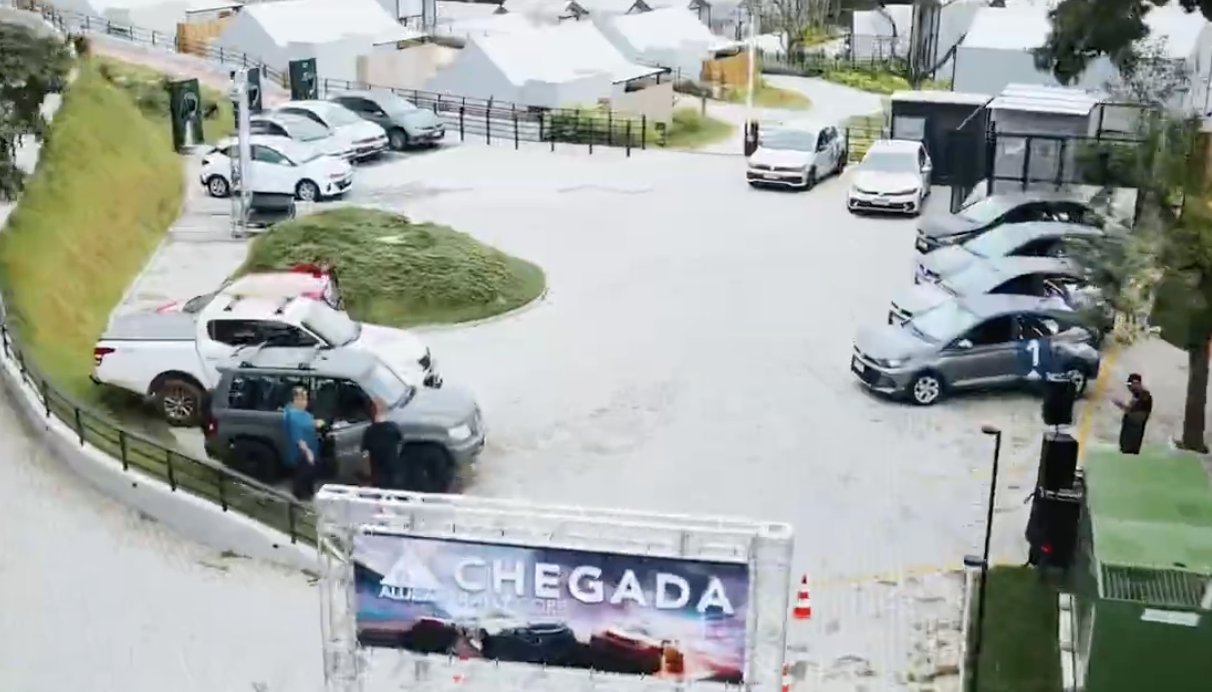 Rally Corporativo - ponto de chegada