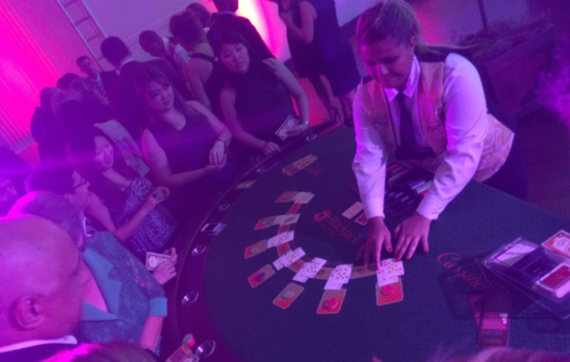 Festa temática cassino - blackjack