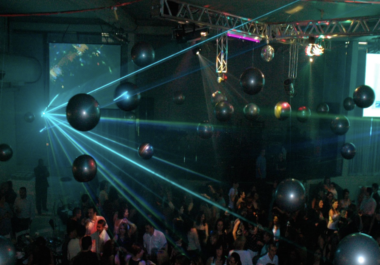 Show de laser em festa corporativa