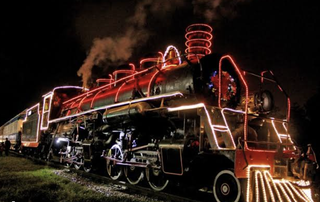 Festa temática com trem decorativo